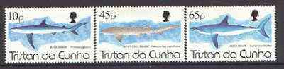 Tristan da Cunha 1994 Sharks set of 3 unmounted mint, SG 569-71*