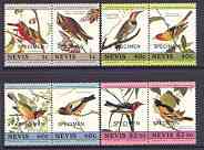Nevis 1985 John Audubon Birds #2 (Leaders of the World) set of 8 opt'd SPECIMEN, as SG 285-92 unmounted mint
