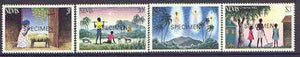 Nevis 1983 Christmas set of 4 opt'd SPECIMEN unmounted mint, as SG 127-30*