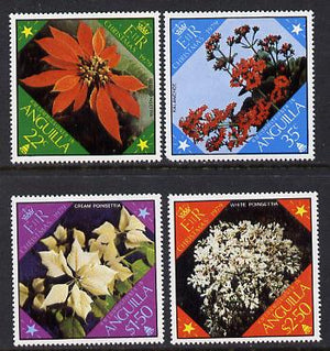 Anguilla 1979 Christmas Flowers set of 4 (SG 379-82) unmounted mint