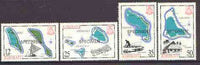 Kiribati 1983 Island Maps #2 set of 4 opt'd SPECIMEN, as SG 201-04 unmounted mint*