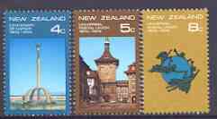 New Zealand 1974 Centenaries of Napier and UPU set of 3, unmounted mint SG 1047-49