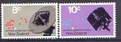 New Zealand 1971 Opening of Satellite Earth Station set of 2 unmounted mint SG 958-959*