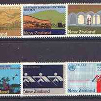 New Zealand 1973 Commemorations set of 6 unmounted mint SG 997-1002