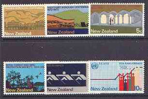 New Zealand 1973 Commemorations set of 6 unmounted mint SG 997-1002