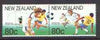 New Zealand 1991 Centenary of NZ Football Association set of 2 in se-tenant horiz pair unmounted mint SG 1587a