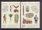New Zealand 1991 Bicent of discovery of Chatham Islands set of 2 unmounted mint SG 1585-86