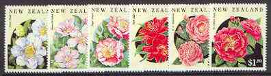 New Zealand 1992 Camellias set of 6 unmounted mint SG 1681-86