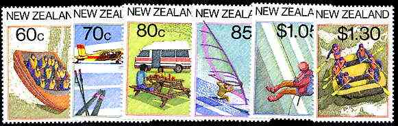 New Zealand 1987 Tourism set of 6 unmounted mint SG 1411-16
