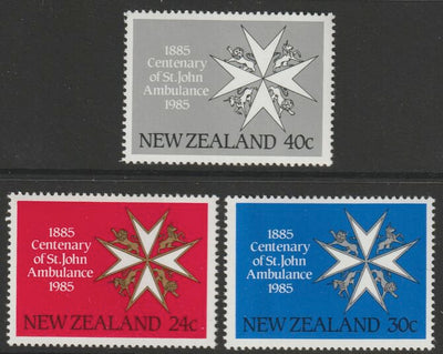 New Zealand 1986 Centenary of St John's Ambulance in NZ set of 3 unmounted mint SG 1357-59