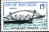 France 1958 Nautical Jousting 15f from Traditional Games set, fine unmounted mint SG 1386