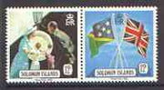 Solomon Islands 1982 Royal Visit se-tenant pair, fine unmounted mint SG 471-72