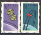 Poland 1962 first 'Team' manned space flight commemoration set of 2 unmounted mint SG 1338-39