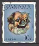Panama 1967 Pekingese Dog,10c fine used, from Domestic Animals set of 8, SG 940 (tete-beche pairs price x 2)