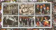 Kyrgyzstan 2000 The Cinema (Criminal Films) perf sheetlet containing set of 6 values unmounted mint