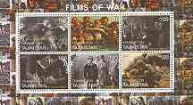 Tadjikistan 2000 The Cinema (Films of War) perf sheetlet containing set of 6 values unmounted mint