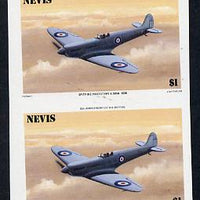 Nevis 1986 Spitfire $1 (Prototype K-5054) unmounted mint imperf pair (as SG 372),