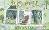 Rwanda 2000 Winnie the Pooh perf sheetlet containing set of 3 values unmounted mint
