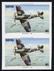 Nevis 1986 Spitfire $3 (Mark XII) unmounted mint imperf pair (as SG 374)