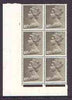 Great Britain 1967-70 Machin 10d cylinder block of 6 (Cyl 1) unmounted mint