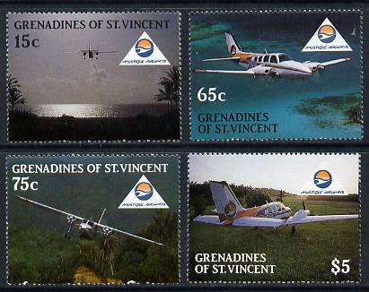 St Vincent - Grenadines 1988 Mustique Airways set of 4 unmounted mint SG 559-62