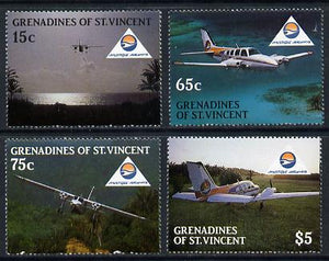 St Vincent - Grenadines 1988 Mustique Airways set of 4 unmounted mint SG 559-62