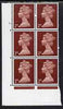 Great Britain 1967-70 Machin 2d cylinder block of 6 (Cyl 6 dot) unmounted mint