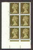 Great Britain 1967-70 Machin 1d cylinder block of 6 (Cyl 4 no dot) unmounted mint