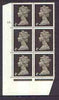 Great Britain 1967-70 Machin 4d sepia (two bands) cylinder block of 6 (Cyl 12 dot) unmounted mint