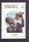 Dominica 1988 Louis Armstrong (jazz musician),$2 unmounted mint from Entertainers set, SG 1159
