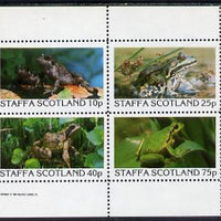 Staffa 1982 Frogs perf set of 4 values (10p to 75p) unmounted mint