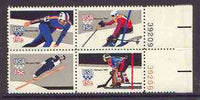 United States 1980 Lake Placid Winter Olympic Games se-tenant block of 4 unmounted mint (Perf 11x10.5) SG 1781a