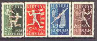 Lithuania 1938 Scouts & Guides National Camp opt on Olympiad Fund set of 4 unmounted mint, SG 424-27