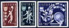 Lithuania 1939 Basketball Championship set of 3 unmounted mint, SG 432-34