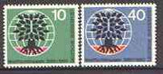 Germany - West 1960 World Refugee Year set of 2 unmounted mint, SG 1240-41*