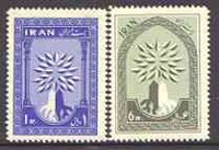 Iran 1960 World Refugee Year set of 2 unmounted mint, SG 1210-11*