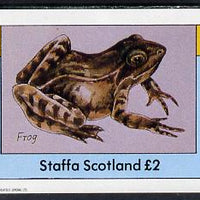 Staffa 1982 Animals (Frog) imperf deluxe sheet (£2 value) unmounted mint