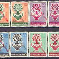 Haiti 1961 Education Campaign opts on World Refugee Year set of 8 unmounted mint, SG 700-707*