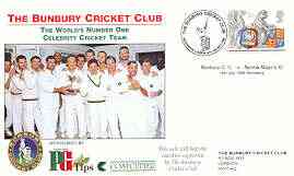 Great Britain 1999 The Bunbury Cricket Club (v Norma Major's XI) illustrated cover with special 'Cricket' cancel