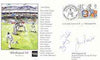Great Britain 1999 Old England XI (v Lords & Commons XI) illustrated cover with special 'Cricket' cancel, signed by Jim Parks (manager) and Bobby Parks