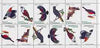 Somaliland 1999 Birds perf sheetlet of 12 values containing 2 sets of 6 arranged tete-beche unmounted mint