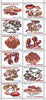 Somaliland 1999 Fungi perf sheetlet of 12 values containing 2 sets of 6 arranged tete-beche unmounted mint