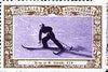 Australia 1938 Skiing on Mt Kosciusko Poster Stamp from Australia's 150th Anniversary set, unmounted mint