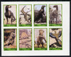 Dhufar 1980 Prehistoric Animals imperf set of 8 values unmounted mint