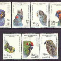 Madagascar 1993 Parrot Family perf set of 7 unmounted mint SG 955-61*