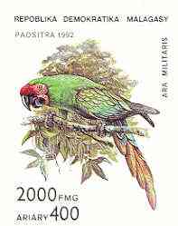 Madagascar 1993 Parrot Family perf m/sheet unmounted mint SG MS 962