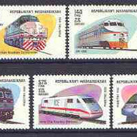 Madagascar 1993 Locomotives perf set of 7 unmounted mint SG 1117-23*
