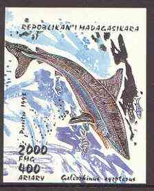 Madagascar 1993 Sharks imperf m/sheet unmounted mint SG MS 1115