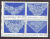 United States 1987 American Folk Art - Lacemaking se-tenant block of 4 unmounted mint, SG 2312a