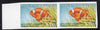 Papua New Guinea 1987 Fish 70t (Spine Cheek Anemonefish) unmounted mint imperf pair, (SG 542var)